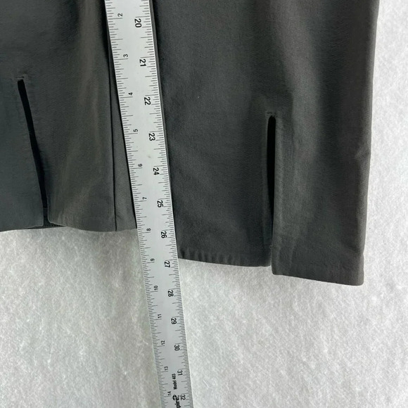 Athleta Pants Womens Sz 0 Gray Wander Slim Straight Crop Split Ankle Stretch - Picture 6 of 13
